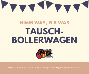 Pastellfarben Banner Garagenflohmarkt, Facebook-Post