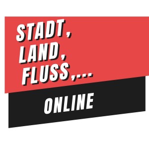 Rot und Schwarz Schatten Laute Stimmen für Gerechtigkeit Logo